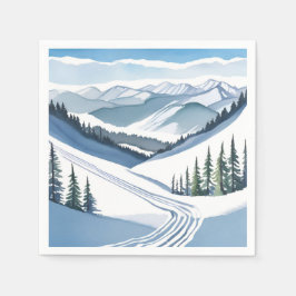 Waterskigebied Aquarel Servet