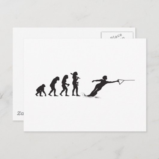 Waterskiing Briefkaart (Voorkant / Achterkant)