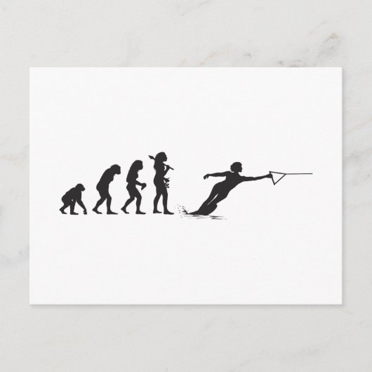 Waterskiing Briefkaart (Voorkant)