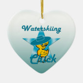 Waterskiing Chick #7 Keramisch Ornament (Voorkant)
