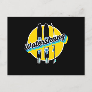 Waterskiing Waterski Watersport Briefkaart