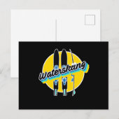 Waterskiing Waterski Watersport Briefkaart (Voorkant / Achterkant)