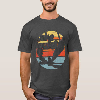 Waterskiretro-vintage bij het meer van Powell Ariz T-shirt