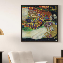 Waterslangen door Gustav Klimt Detail Poster
