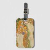 Waterslangen II door Gustav Klimt, Art Nouveau Bagagelabel (Voorkant (verticaal))