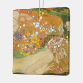 Waterslangen II door Gustav Klimt, Art Nouveau Keramisch Ornament (Links)