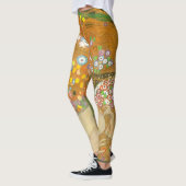 Waterslangen II door Gustav Klimt, Art Nouveau Leggings (Links)