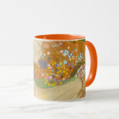 Waterslangen II door Gustav Klimt, Art Nouveau Mok (Voorkant rechts)