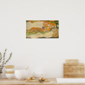 Waterslangen II door Gustav Klimt, Art Nouveau Poster (Keuken)