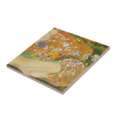 Waterslangen II door Gustav Klimt, Art Nouveau Tegeltje (Zijkant)