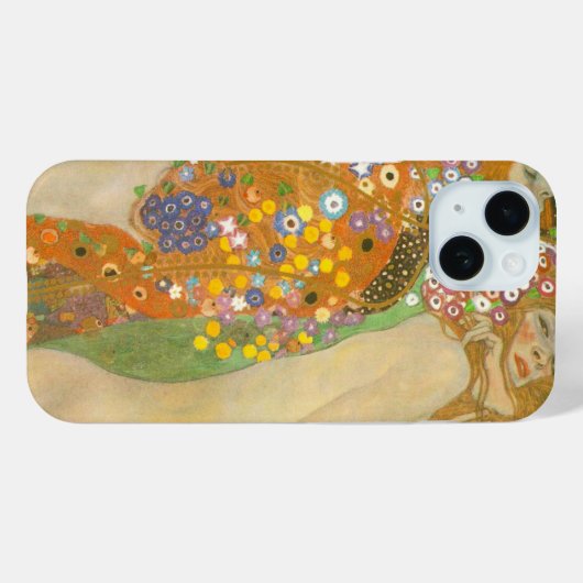 Waterslangen II van Gustav Klimt, Art Nouveau Case-Mate iPhone Case (Achterkant (horizontaal))