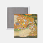Waterslangen II van Gustav Klimt, Art Nouveau Magneet (Voorkant / Achterkant)