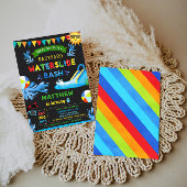 Waterslide Bash Zomer Jongen Verjaardagsfeestje Kaart