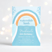 Waterslide Bash Zomerverjaardag Kaart