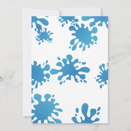 Waterslide Birthday Custom Kaart (Achterkant)