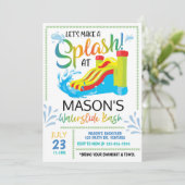 Waterslide Birthday, Laten we een Splash maken Kaart (Staand voorkant)