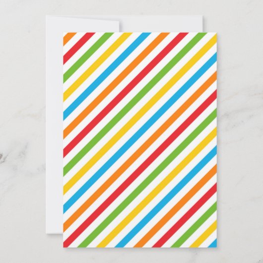 Waterslide Birthday Party Kaart (Achterkant)