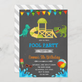 Waterslide dinosaur kaart (Voorkant / Achterkant)