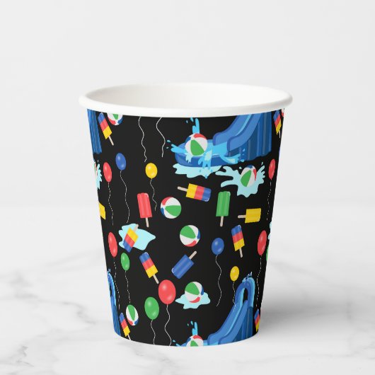 Waterslide Kinder Zomer Jongen Meisje Fun Papieren Bekers (Voorkant)