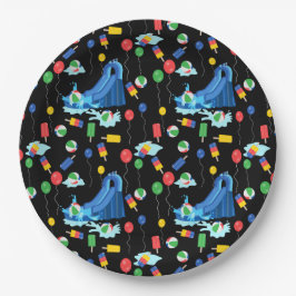 Waterslide Kinder Zomer Jongen Meisje Fun Papieren Bordje