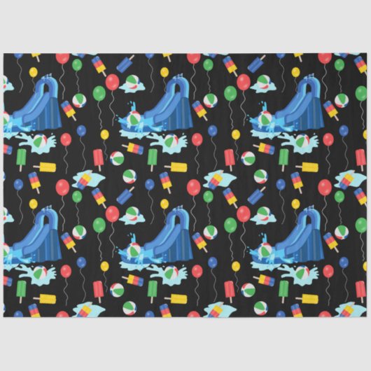 Waterslide Kinder Zomer Jongen Meisje Fun Tissuepapier (Voorkant)