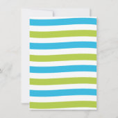 Waterslide Pool Birthday Party Kaart (Achterkant)