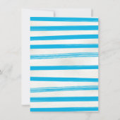 Waterslide Pool Party BIrthday Bash Kaart (Achterkant)