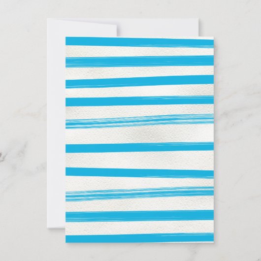 Waterslide Pool Party BIrthday Bash Kaart (Achterkant)