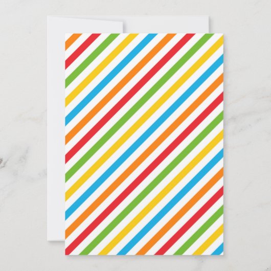 Waterslide verjaardagsfeestje Uitnodiging (Achterkant)