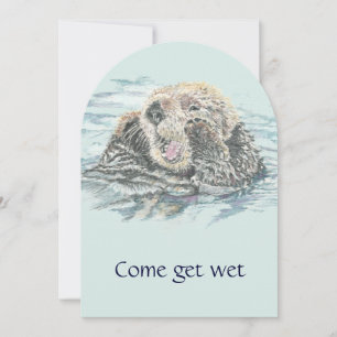 Waterslide, waterpark Birthday Party Invite Kaart