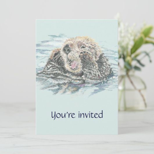 Waterslide, waterpark Birthday Party Invite Kaart (Staand voorkant)