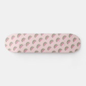 Watersmelon Doodles Patroon Roze Skateboard (Horizontaal)