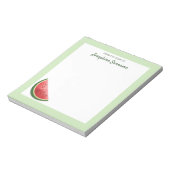 Watersmelt Fruit Schijf Op Groen Met Aangepaste Te Notitieblok (Linkerzijde)