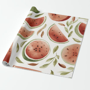 Watersmelt Mooie Kleurrijke Roze Groen Cadeaupapier
