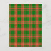 Watersmelt Plaid Patroon Briefkaart (Voorkant)