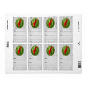 Watersmijsnip Palestina Kaart Etiket (Full Sheet)