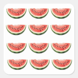 Watersnijder vierkante sticker