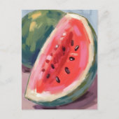 Watersnijding | Fruit Aquarel Schilderij Briefkaart (Voorkant)