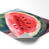 Watersnijding | Fruit Waterverfschilderij Poster (Hoek)