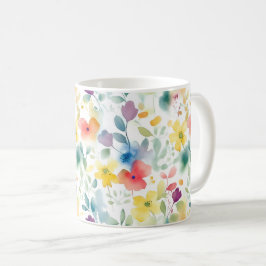 Watersolor Lente Bloemen Mok