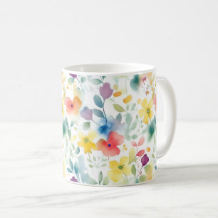 Watersolor Lente Bloemen Mok