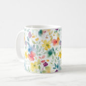 Watersolor Lente Bloemen Mok (Voorkant links)