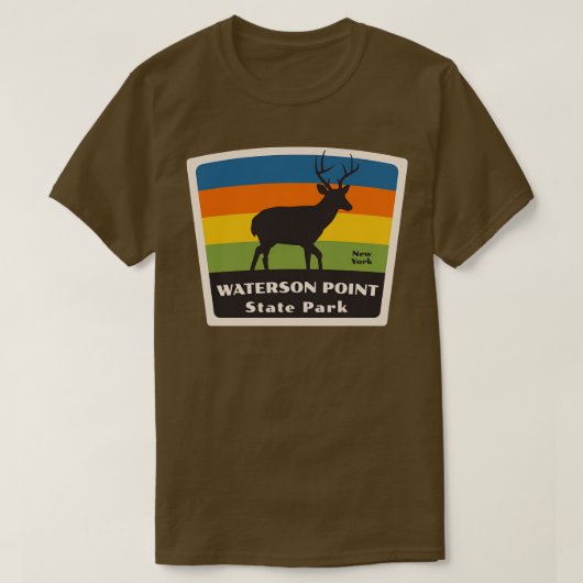 Waterson Point State Park New York Roaming Herten T-shirt (Design voorkant)