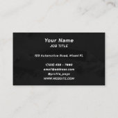 Waterspatten op automobielwijze visitekaartje (Achterkant)