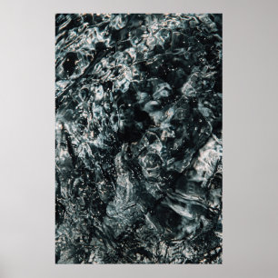 Waterspatten op het waterlichaam poster