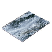 Waterspatten op witte achtergrond notitieboek (Linkerzijde)