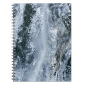 Waterspatten op witte achtergrond notitieboek (Voorkant)