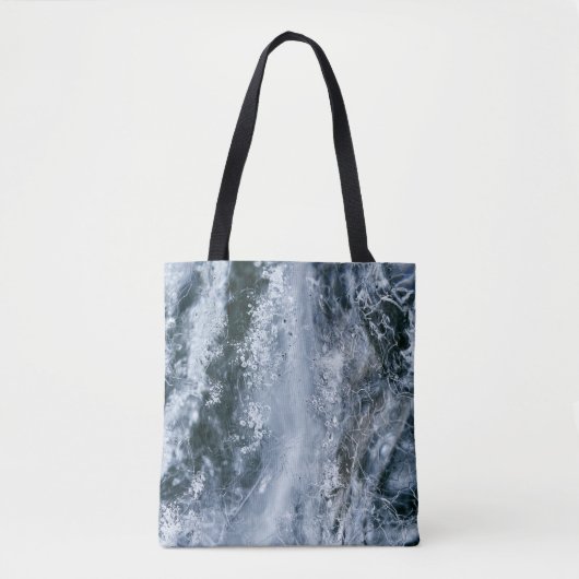 Waterspatten op witte achtergrond tote bag (Voorkant)