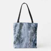 Waterspatten op witte achtergrond tote bag (Achterkant)