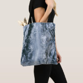 Waterspatten op witte achtergrond tote bag (Dichtbij)